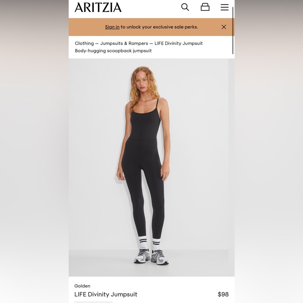 Aritzia Divinity Jumpsuit - BRAND NEW WITH TAGS